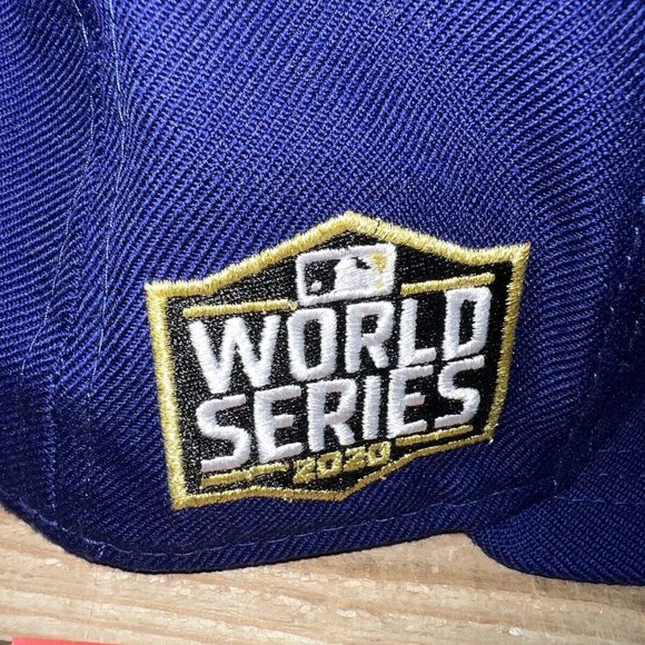 NEW: SZ 7 3/8: LOS ANGELES DODGERS 2020 WORLD SERIES LOGO FITTED HAT: 60244521 - Picture 4 of 7